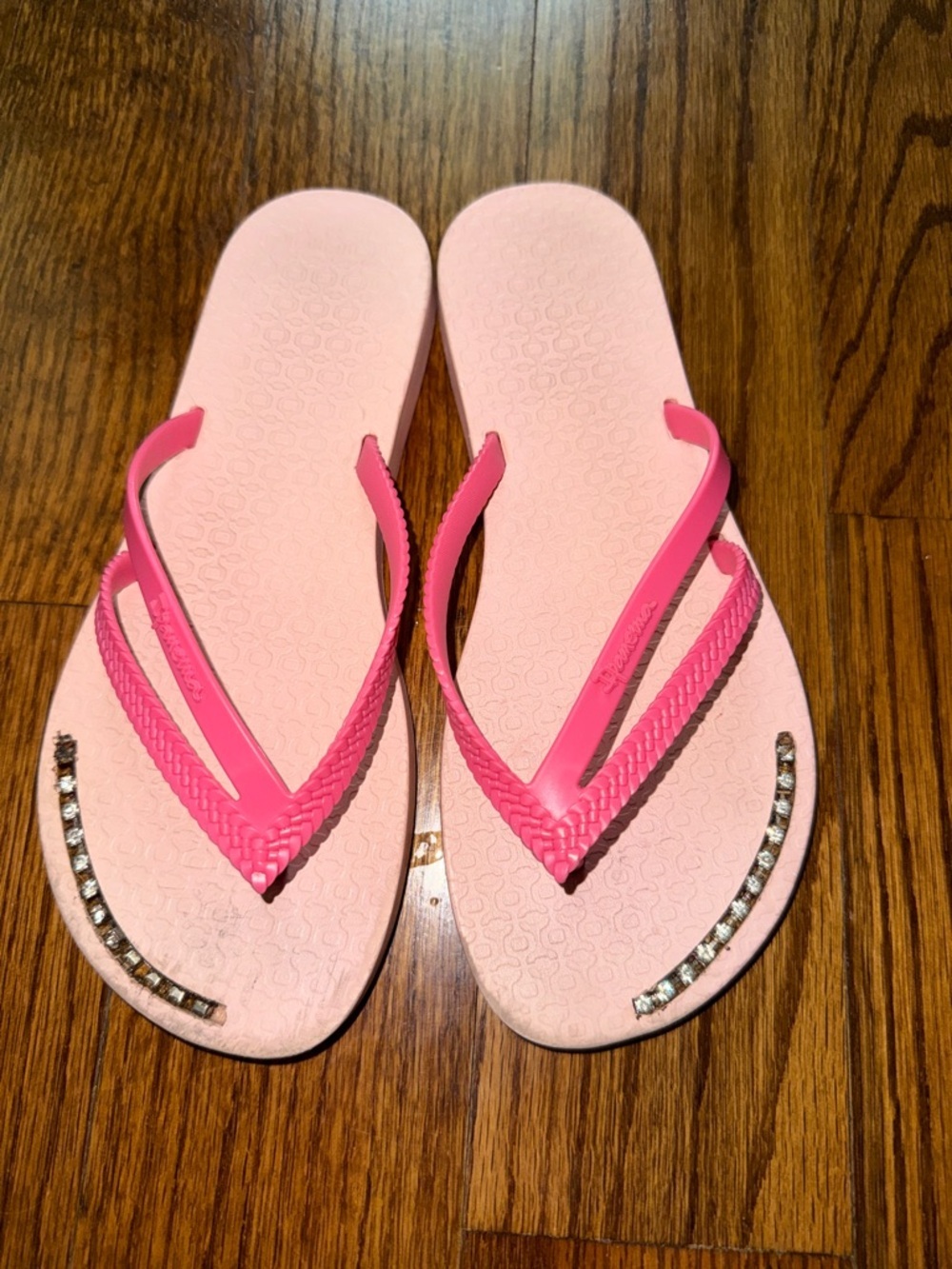 Ipanema girls pink sparkle sandals size 2/3